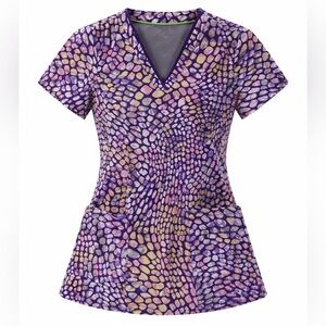 Healing Hands Scrub Top Sz XS